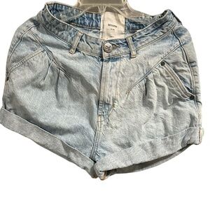 One Teaspoon Kansas Street Walker Shorts 80s High Waist Denim Shorts sz 26